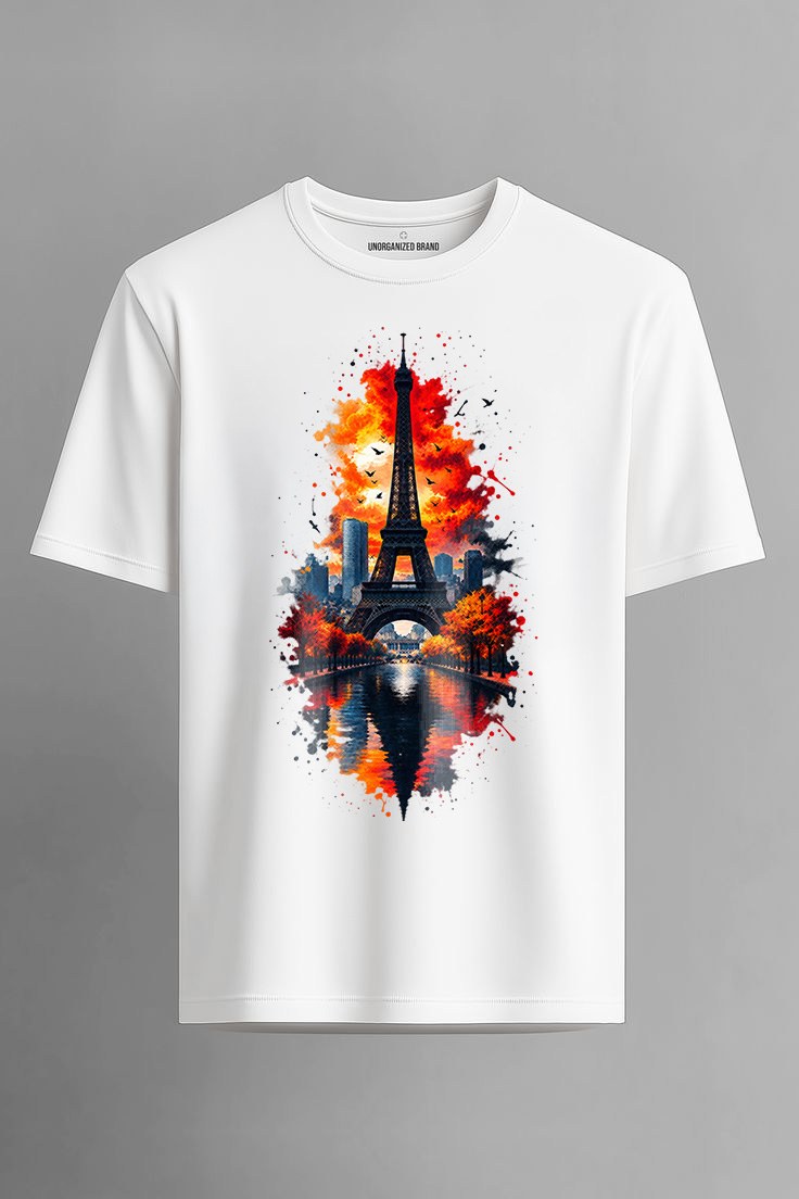 RD Autumn Bloom Eiffel Reflection Tee