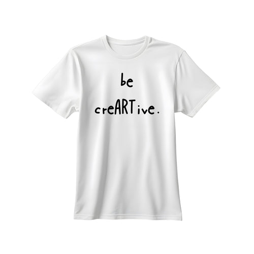 RD "be creARTive" Statement Tee in White