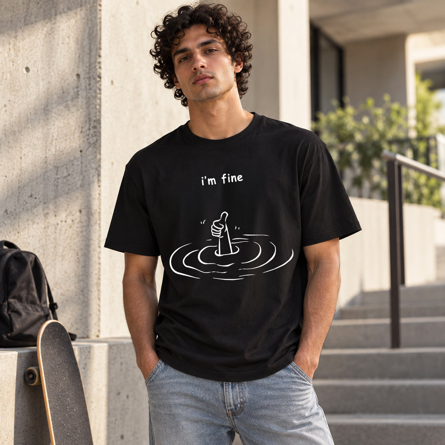 RD "I'm Fine" Ripple Tee