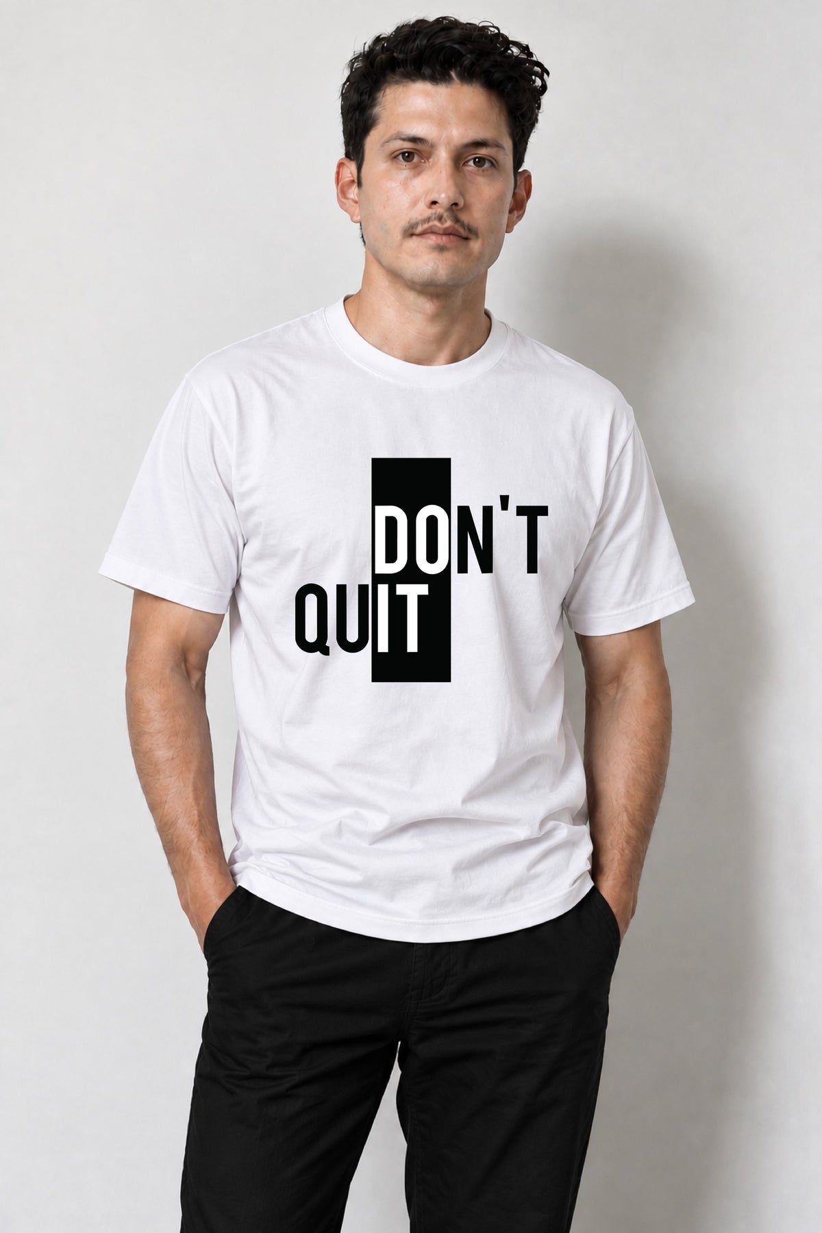 RD Iron Will Block Don't Quit Tee