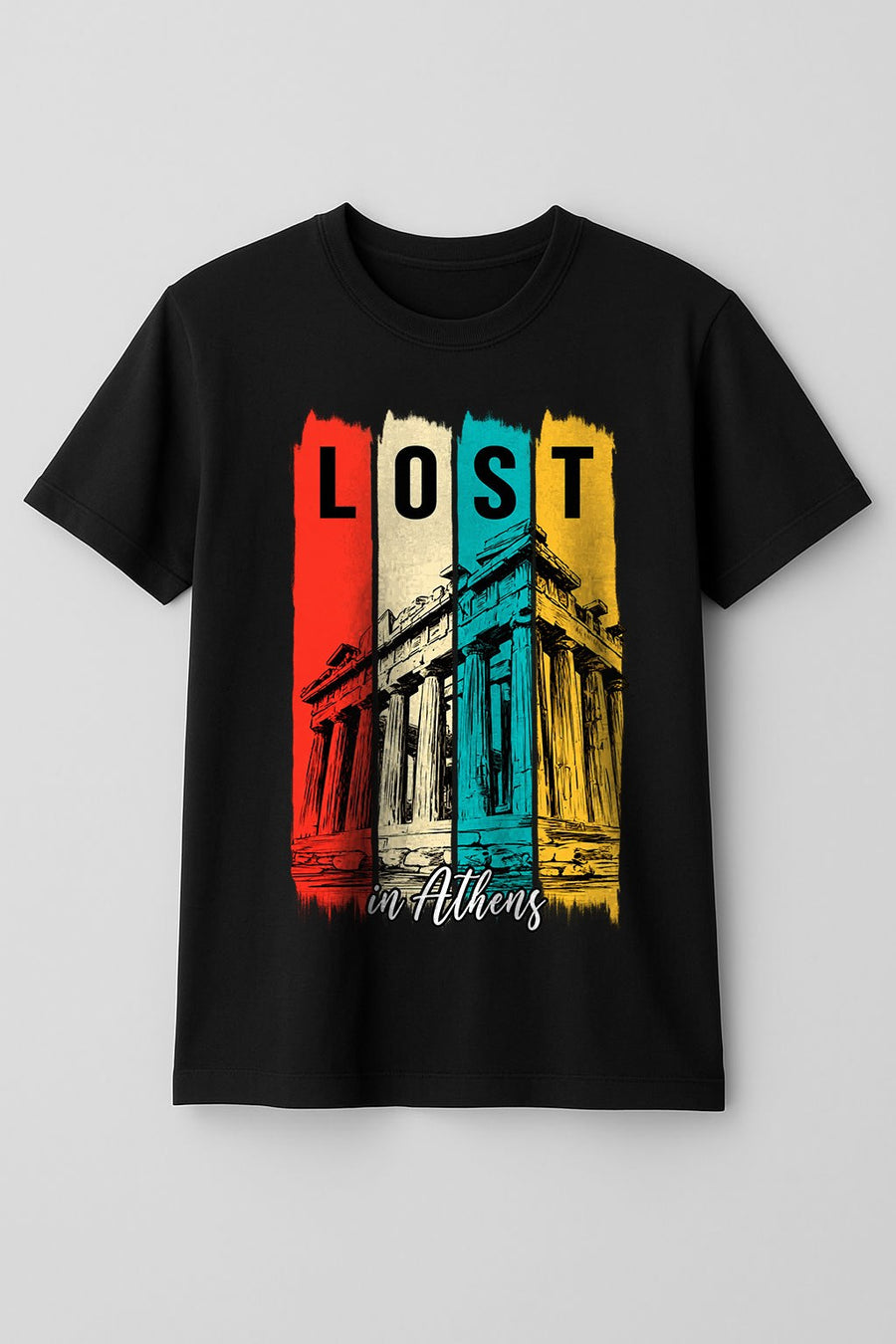 RD Lost In Athens Acropolis Tee