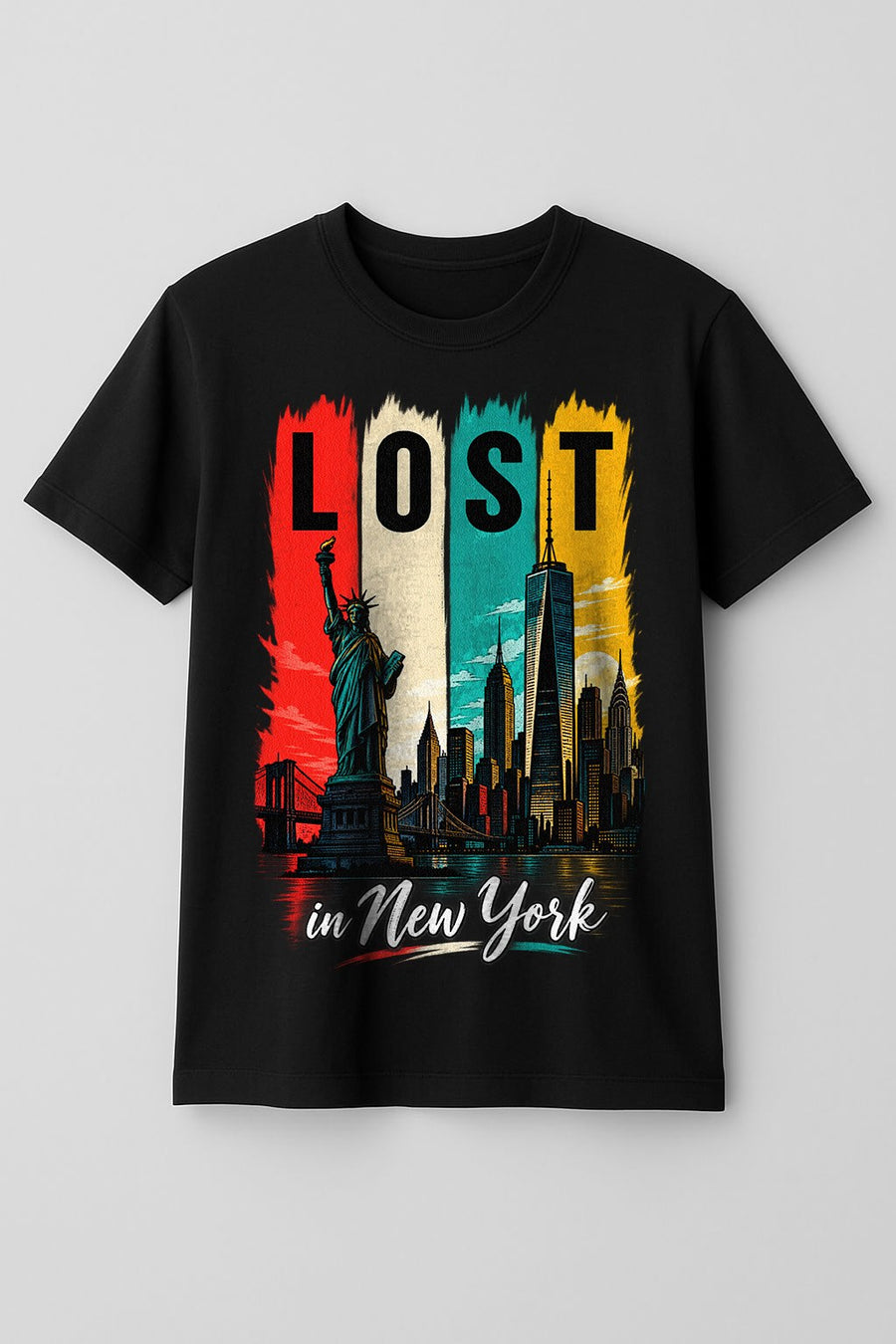 RD Lost In New York Skyline Tee
