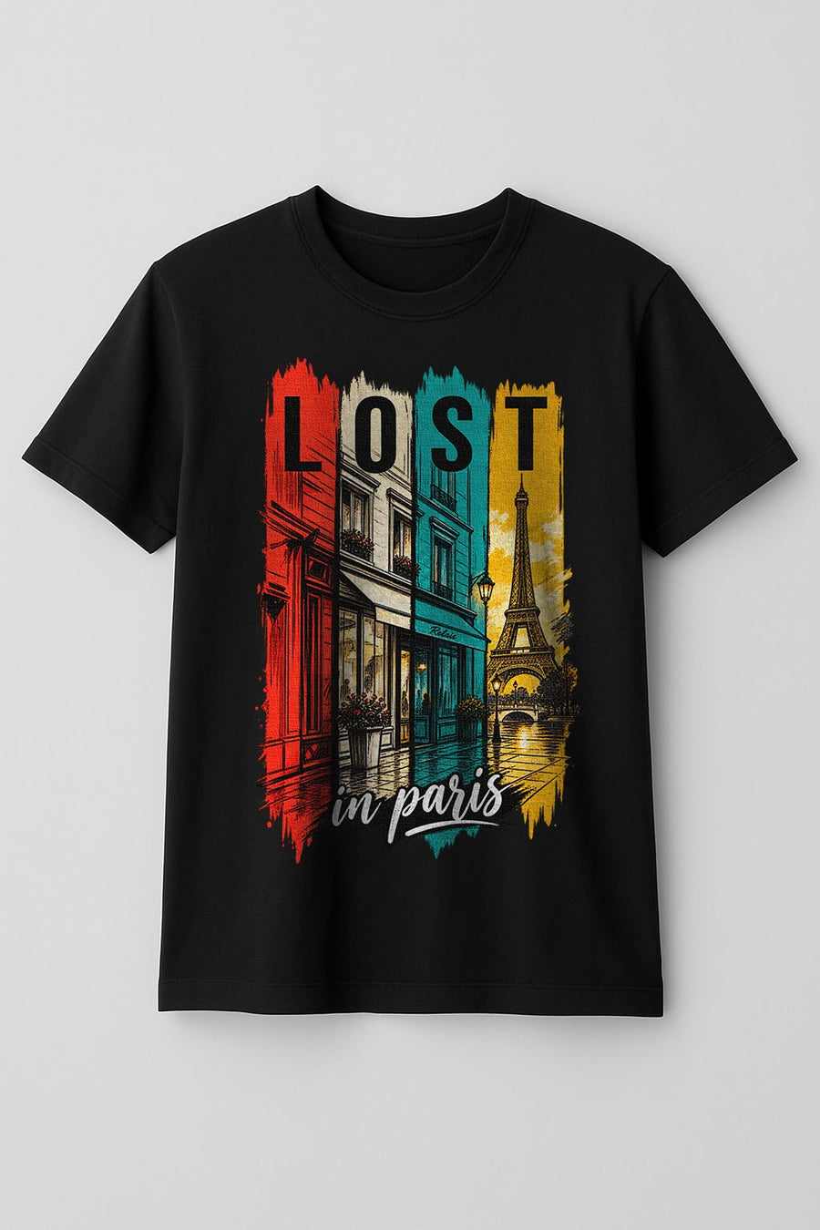 RD Lost In Paris Retro Bars Tee