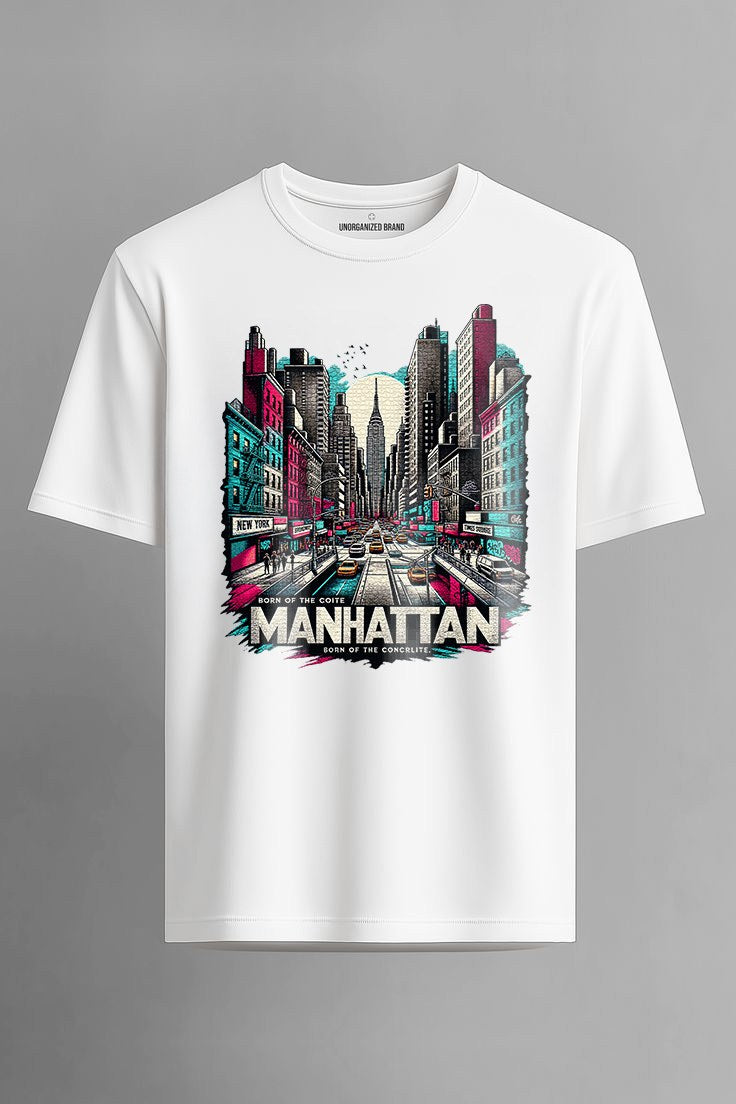RD Manhattan Grid Neon Avenue Tee